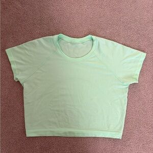 Lululemon Athletica Light Green Crop Top